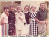 Bee and Dee (twins), Grandma Anderson (Ella), Roma, Yvonne (Mom), Bud. Mom wrote on the picture.